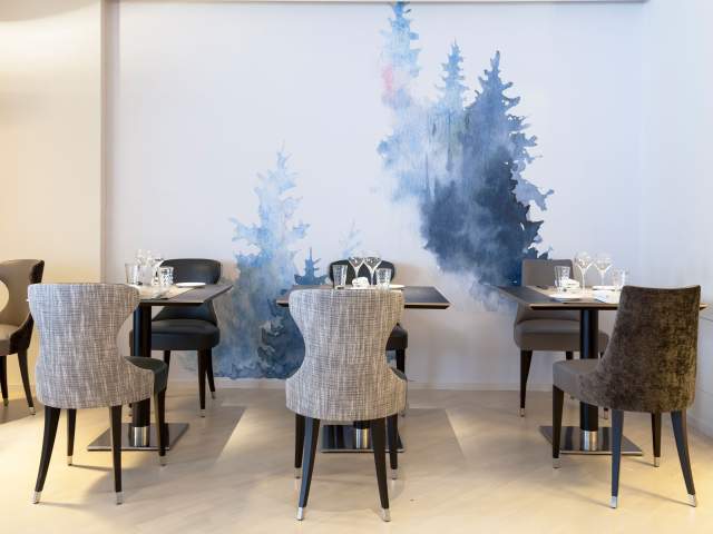 tables du restaurant les grands arbres à munster en alsace