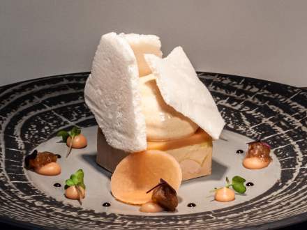 Plat au restaurant Les Grands Arbres en Alsace